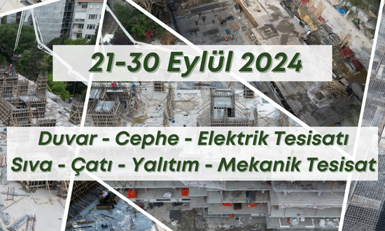 13. Blok 30.09.2024 şantiye günlük resimleri